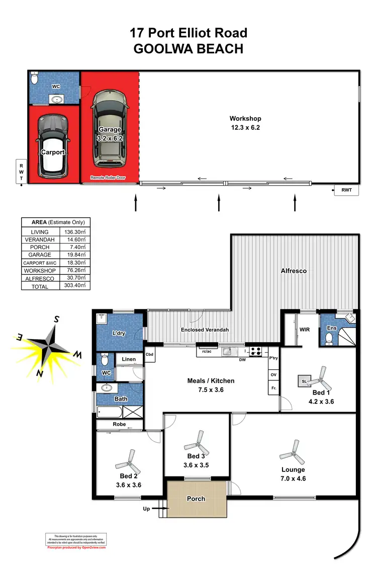 Floorplan of Homely house listing, 17 Port Elliot Road, Goolwa Beach SA 5214