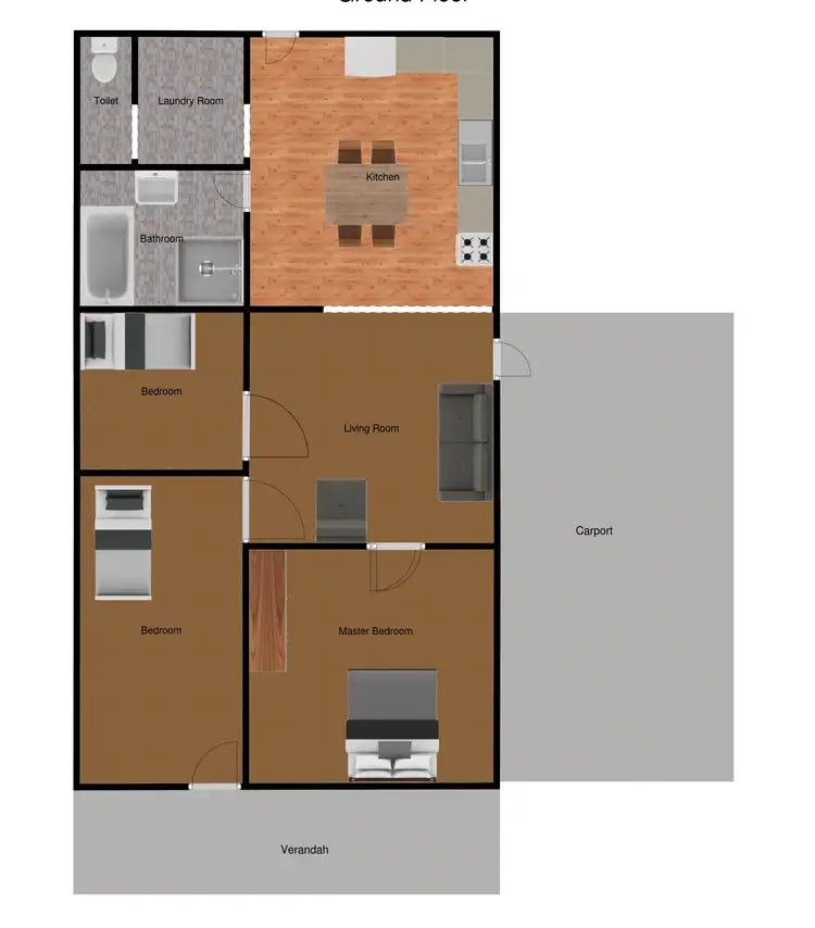 Floorplan of Homely house listing, 10 Kew Road, Laurieton NSW 2443