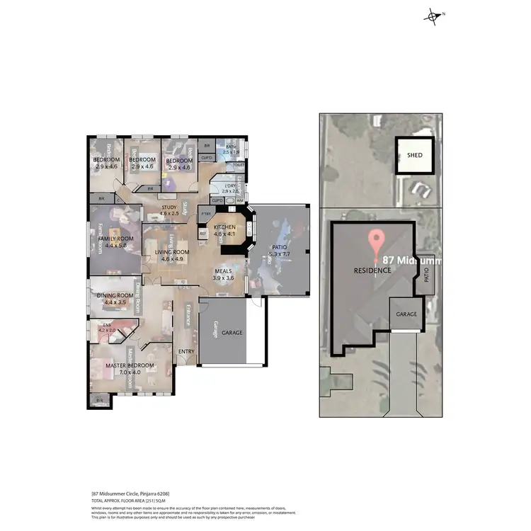 Floorplan of Homely house listing, 87 Midsummer Circle, Pinjarra WA 6208