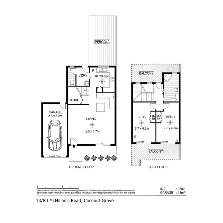 Floorplan of Homely unit listing, 13/80 Old Mcmillans Road, Coconut Grove NT 810