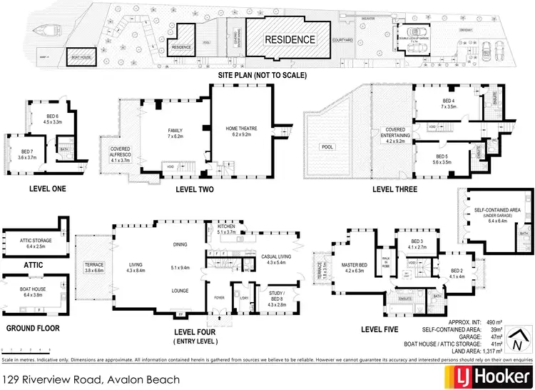 Floorplan of Homely house listing, 129 Riverview Road, Avalon Beach NSW 2107