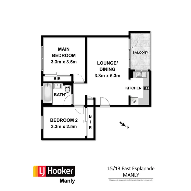 Floorplan of Homely apartment listing, 15/13 East Esplanade, Manly NSW 2095