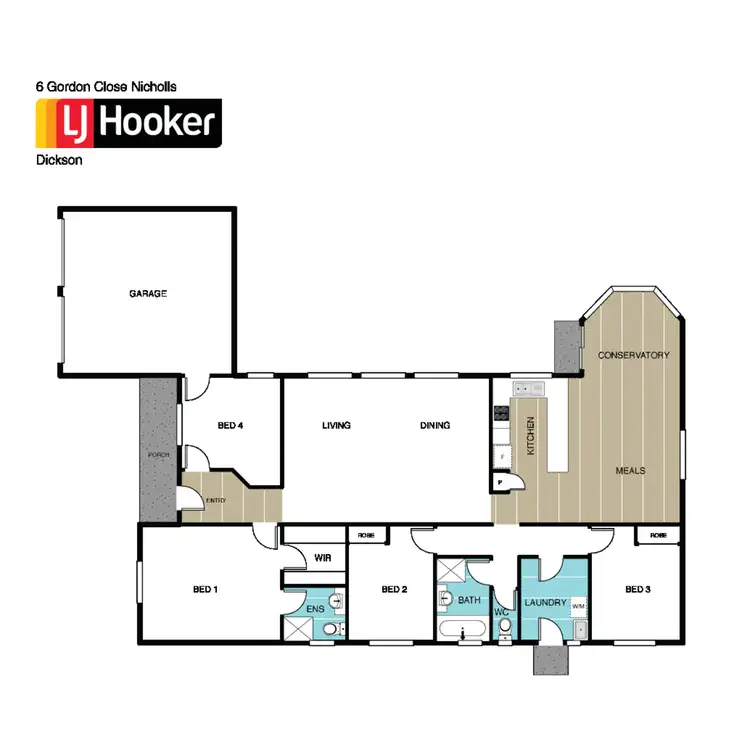 Floorplan of Homely house listing, 6 Gordon Close, Nicholls ACT 2913