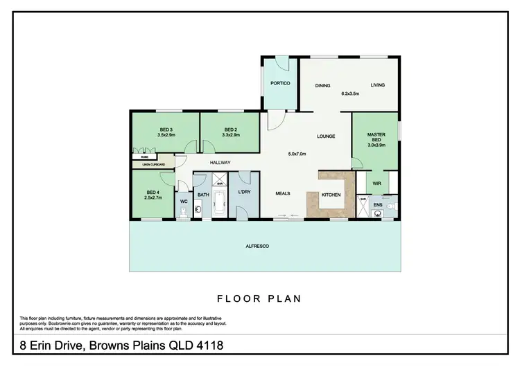 Floorplan of Homely house listing, 8 Erin Drive, Browns Plains QLD 4118