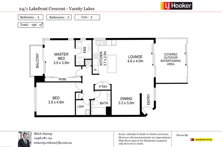 Floorplan of Homely unit listing, 24/1 Lakefront Crescent, Varsity Lakes QLD 4227