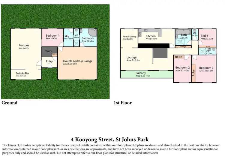 Floorplan of Homely house listing, 4 Kooyong Street, St Johns Park NSW 2176