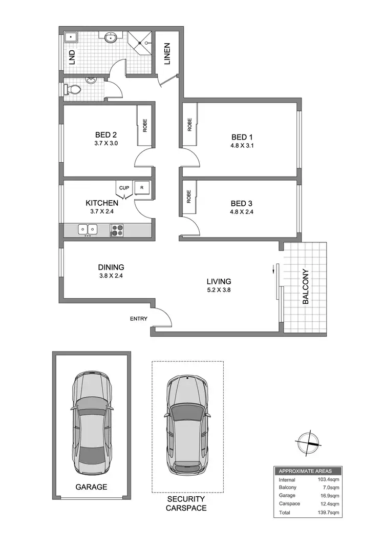 Floorplan of Homely apartment listing, 22/107 Concord Road, Concord NSW 2137