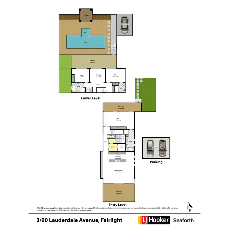 Floorplan of Homely unit listing, 3/90 Lauderdale Avenue, Fairlight NSW 2094
