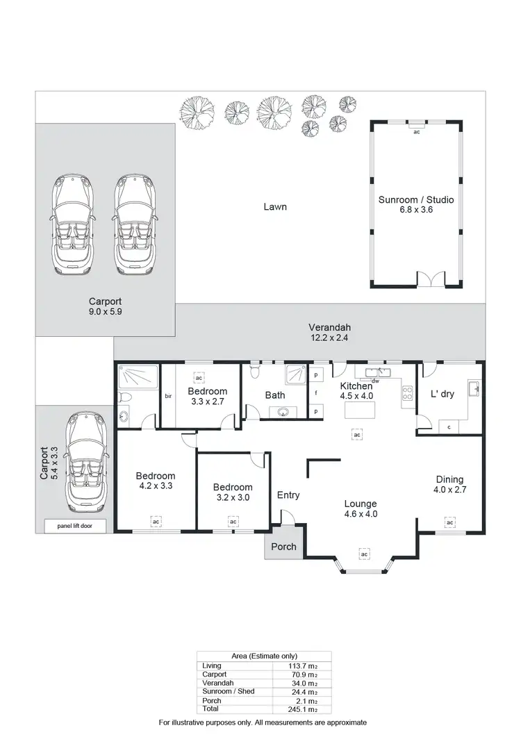 Floorplan of Homely house listing, 21 Parana Street, Flinders Park SA 5025