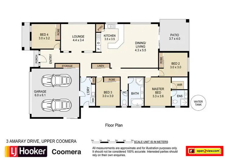 Floorplan of Homely house listing, 3 Amaray Drive, Upper Coomera QLD 4209