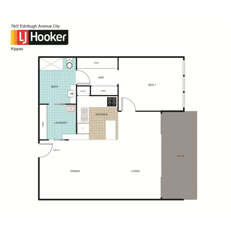 Floorplan of Homely apartment listing, 76/2 Edinburgh Avenue, City ACT 2601