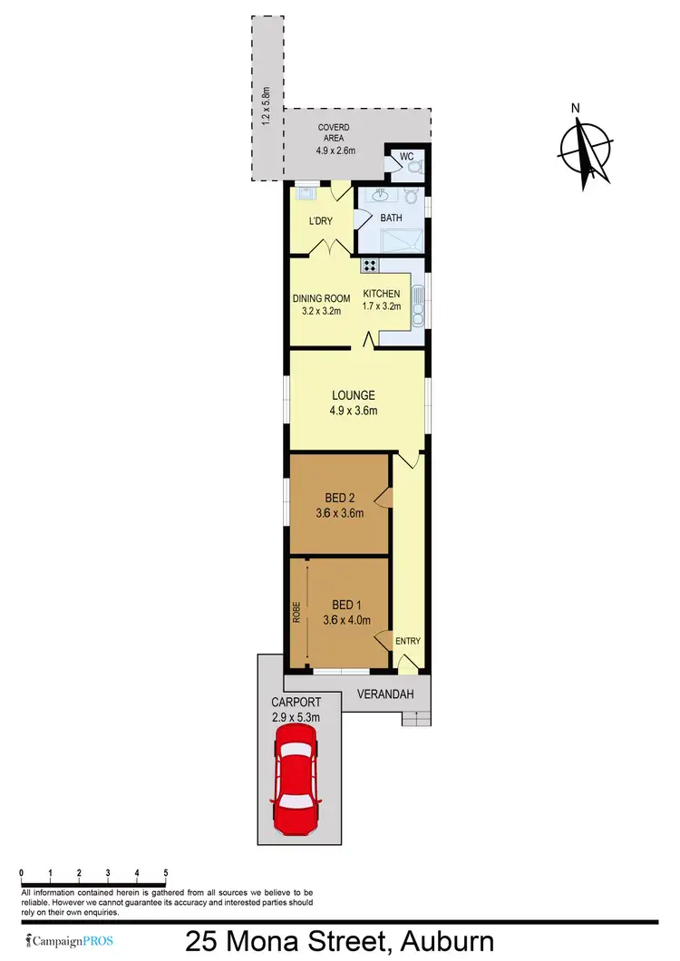 Floorplan of Homely house listing, 25 Mona St, Auburn NSW 2144