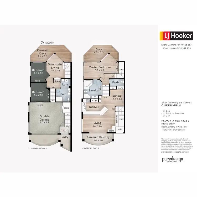 Floorplan of Homely semi-detached listing, 2/24 Woodgee Street, Currumbin QLD 4223