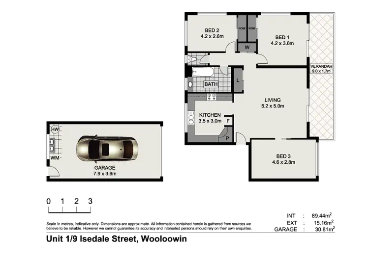 Floorplan of Homely unit listing, 1/9 Isedale Street, Wooloowin QLD 4030