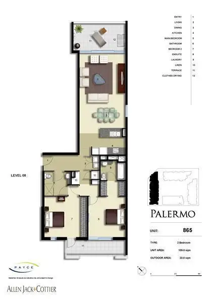 Floorplan of Homely apartment listing, 865/3 Baywater Drive, Wentworth Point NSW 2127