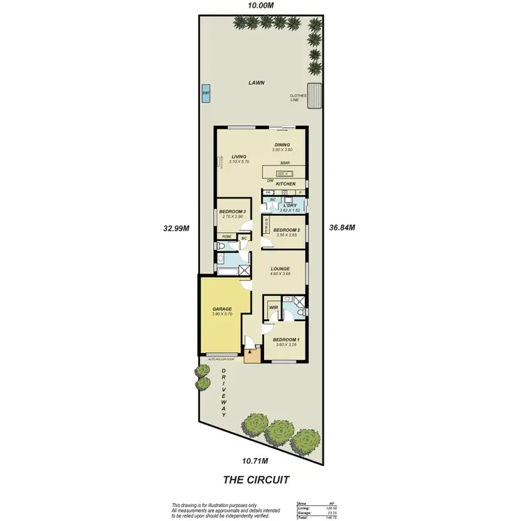 Floorplan of Homely house listing, 15 The Circuit, Smithfield SA 5114