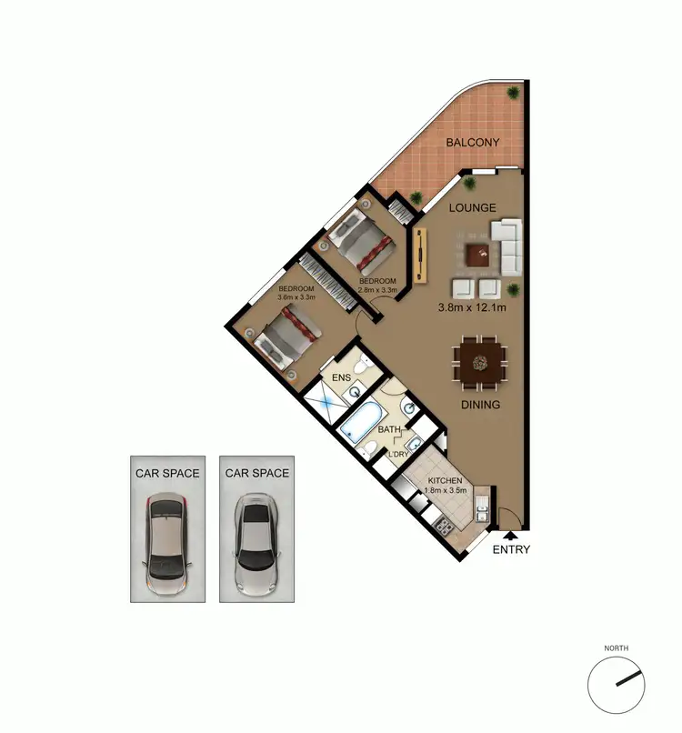 Floorplan of Homely apartment listing, 7/10 Dominion Circuit, Forrest ACT 2603