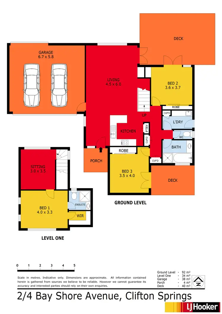 Floorplan of Homely house listing, 2/4 Bay Shore Avenue, Clifton Springs VIC 3222