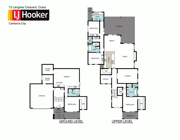 Floorplan of Homely house listing, 13 Langtree Crescent, Crace ACT 2911