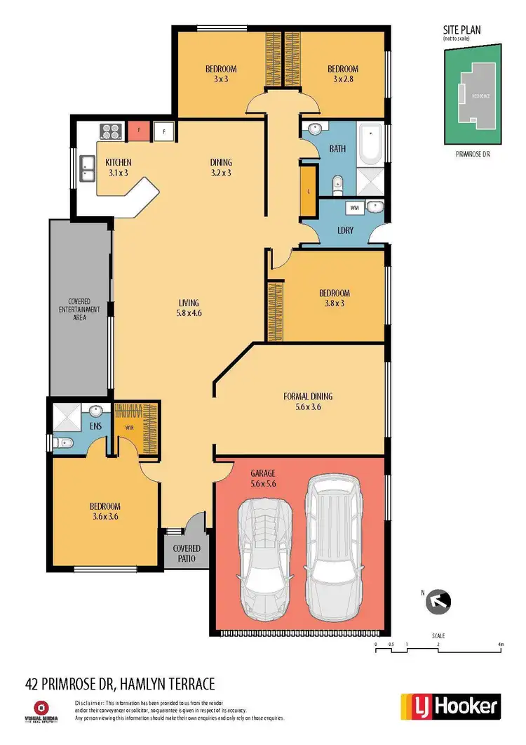 Floorplan of Homely house listing, 42 Primrose Drive, Hamlyn Terrace NSW 2259