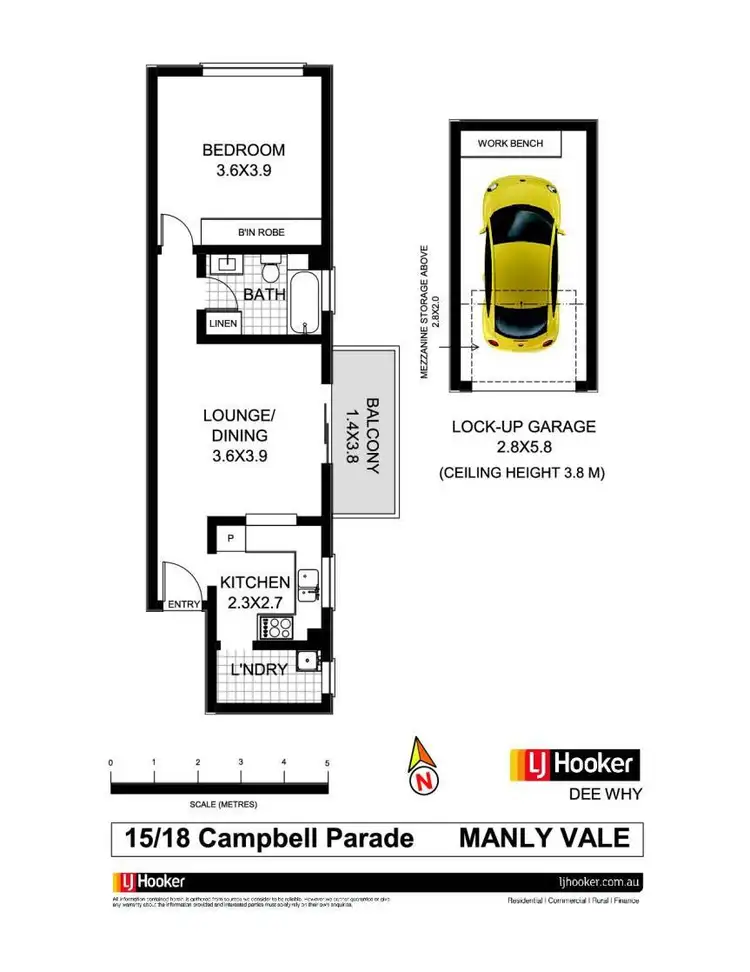 Floorplan of Homely unit listing, 15/18 Campbell Parade, Manly Vale NSW 2093