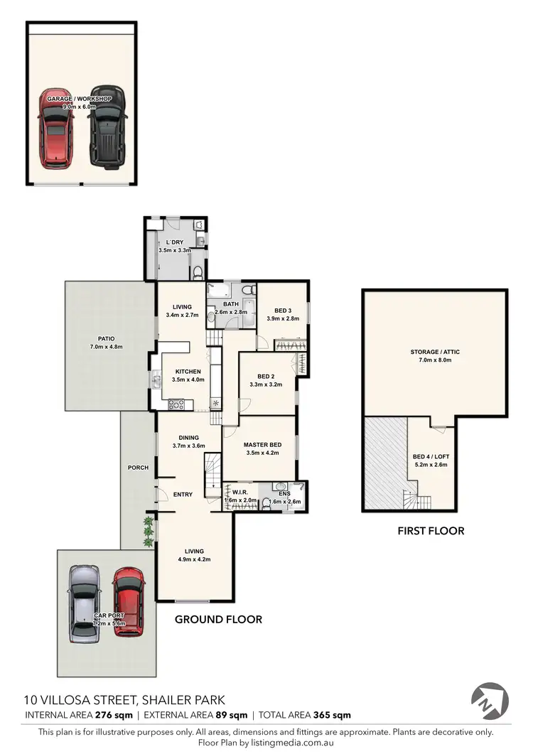 Floorplan of Homely house listing, 10 Villosa Street, Shailer Park QLD 4128