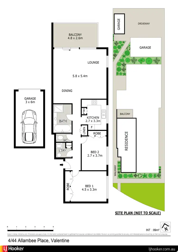 Floorplan of Homely unit listing, 4/44 Allambee Place, Valentine NSW 2280