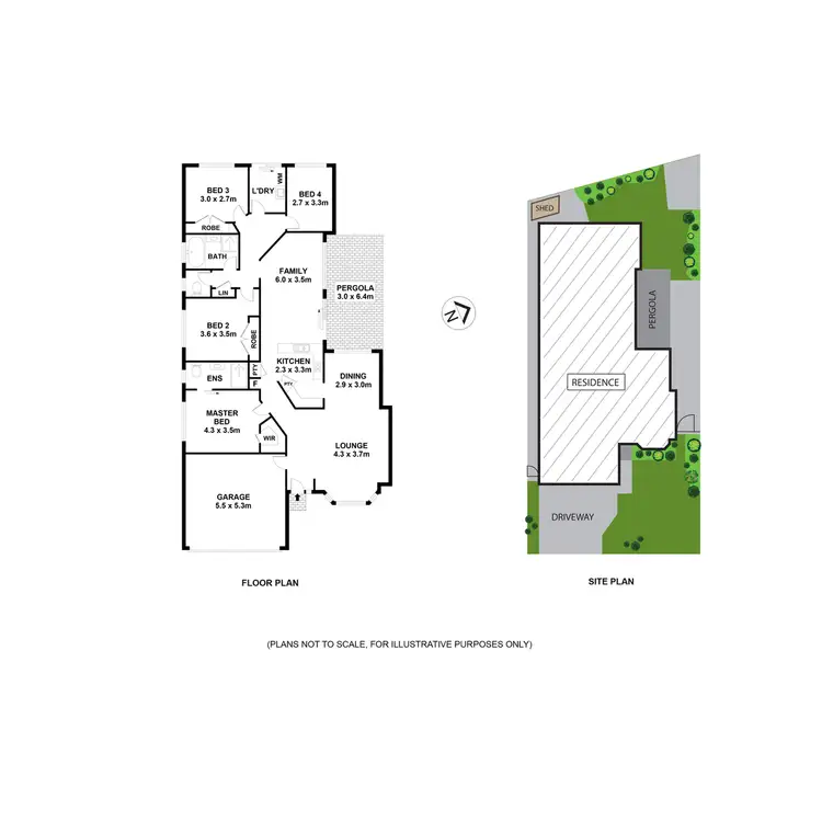Floorplan of Homely house listing, 55 Trevor Toms Drive, Acacia Gardens NSW 2763