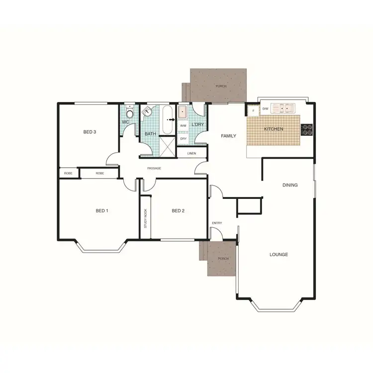 Floorplan of Homely house listing, 238 Southern Cross Drive, Latham ACT 2615