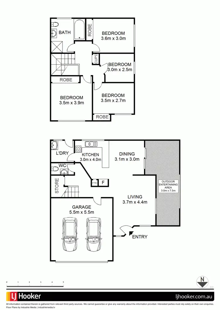 Floorplan of Homely townhouse listing, 7/66-68 Marsden Street, Parramatta NSW 2150