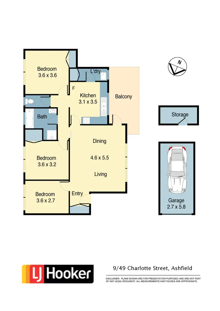 Floorplan of Homely unit listing, 9/49 Charlotte Street, Ashfield NSW 2131