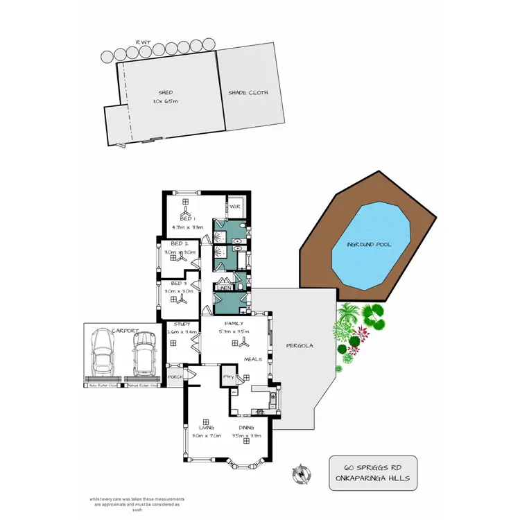 Floorplan of Homely house listing, 60 Spriggs Road, Onkaparinga Hills SA 5163