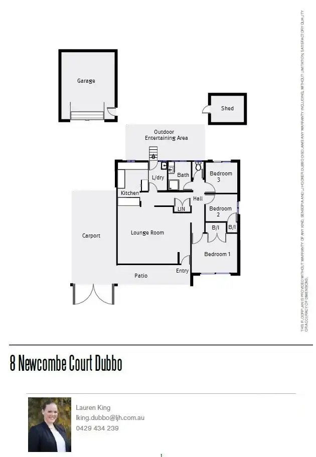 Floorplan of Homely house listing, 8 Newcombe Court, Dubbo NSW 2830