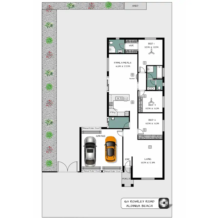 Floorplan of Homely house listing, 163 Rowley Road, Aldinga Beach SA 5173