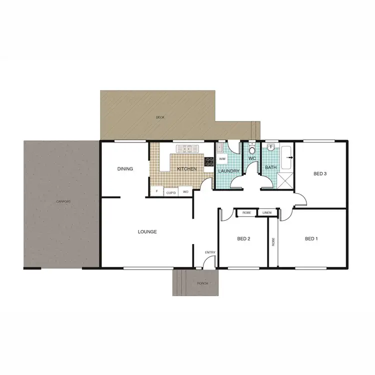 Floorplan of Homely house listing, 2 Campaspe Circuit, Kaleen ACT 2617