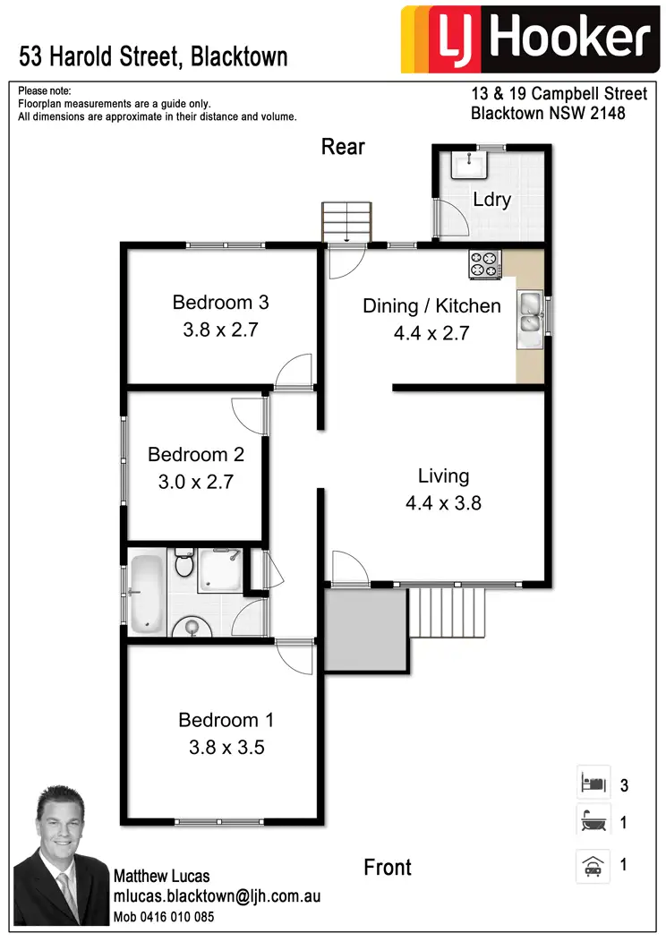 Floorplan of Homely house listing, 53 Harold Street, Blacktown NSW 2148
