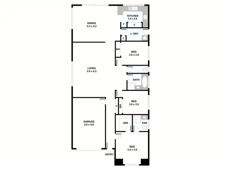 Floorplan of Homely house listing, 82 Latham Street, Werribee VIC 3030