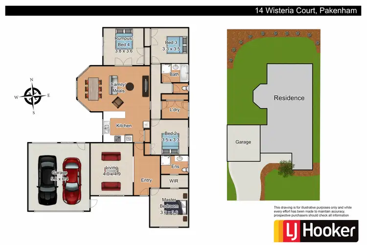 Floorplan of Homely house listing, 14 Wisteria Court, Pakenham VIC 3810