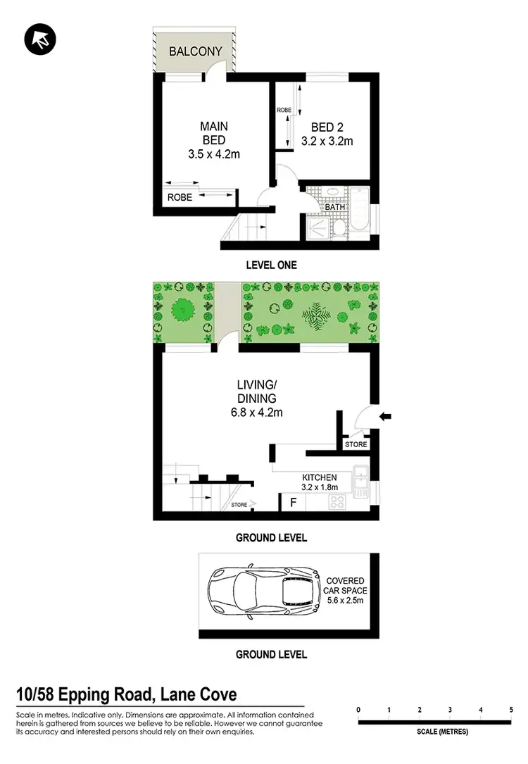 Floorplan of Homely unit listing, 10/58 Epping Road, Lane Cove NSW 2066