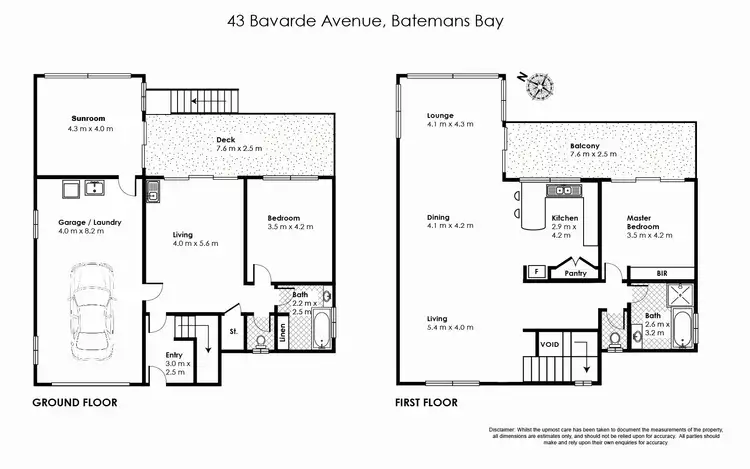 Floorplan of Homely house listing, 43 Bavarde Avenue, Batemans Bay NSW 2536