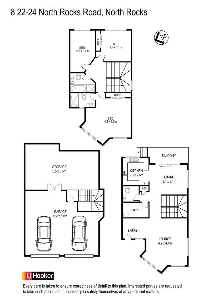 Floorplan of Homely townhouse listing, 8/22-24 North Rocks Road, North Rocks NSW 2151