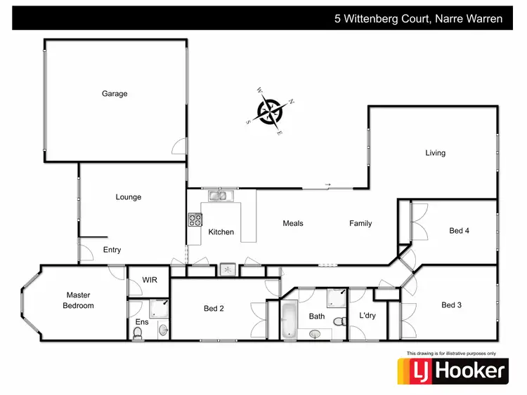 Floorplan of Homely house listing, 5 Wittenberg Court, Narre Warren VIC 3805