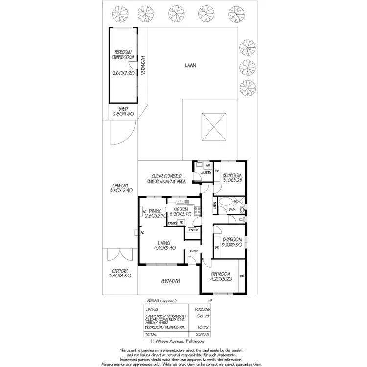 Floorplan of Homely house listing, 11 Wilson Avenue, Felixstow SA 5070