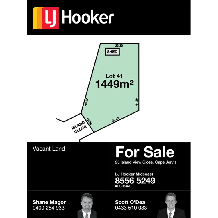 Floorplan of Homely land listing, 25 Island View Close, Cape Jervis SA 5204