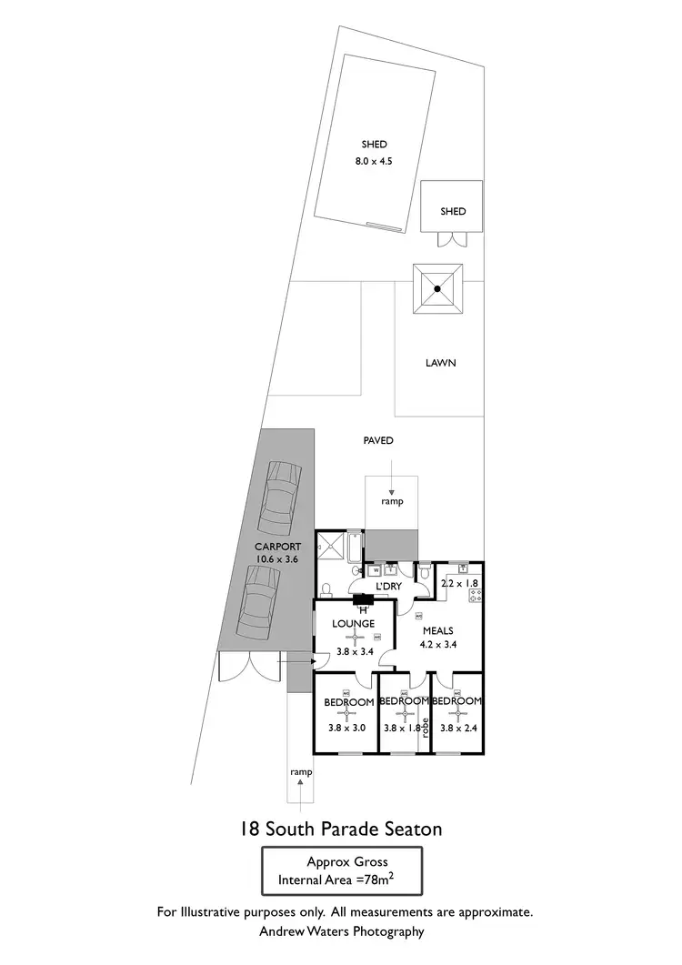 Floorplan of Homely house listing, 18 South Parade, Seaton SA 5023