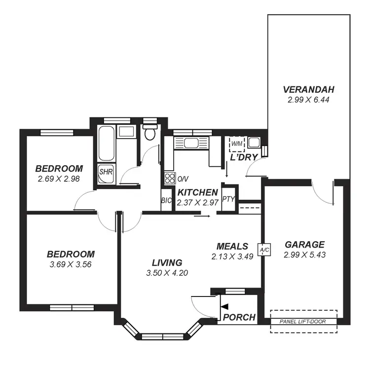 Floorplan of Homely unit listing, 9/20 Fourth Avenue, Klemzig SA 5087