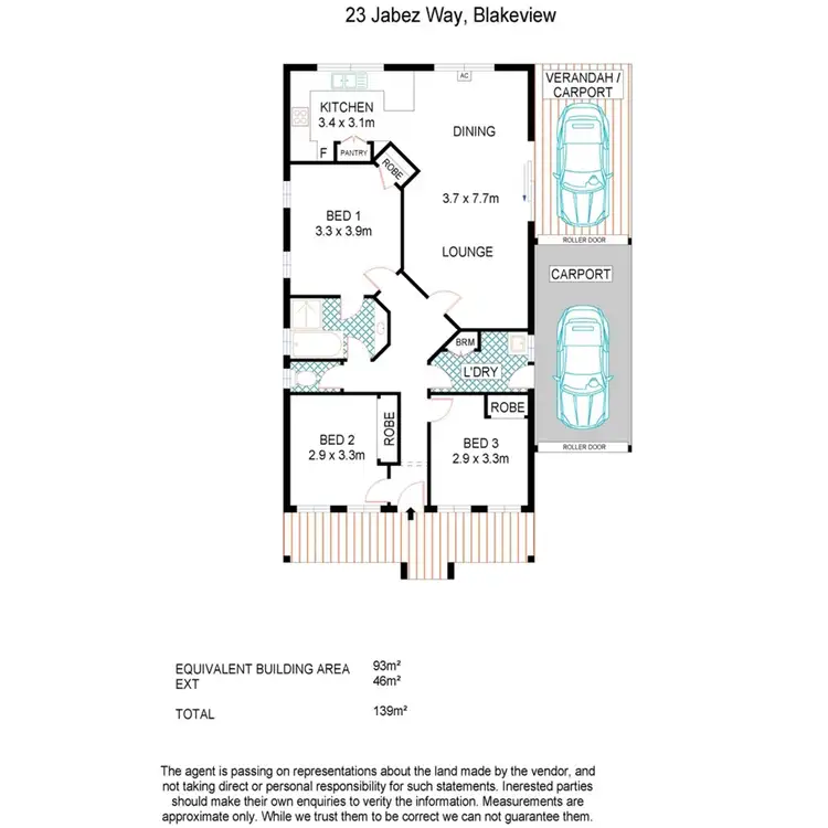Floorplan of Homely house listing, 23 Jabez Way, Blakeview SA 5114