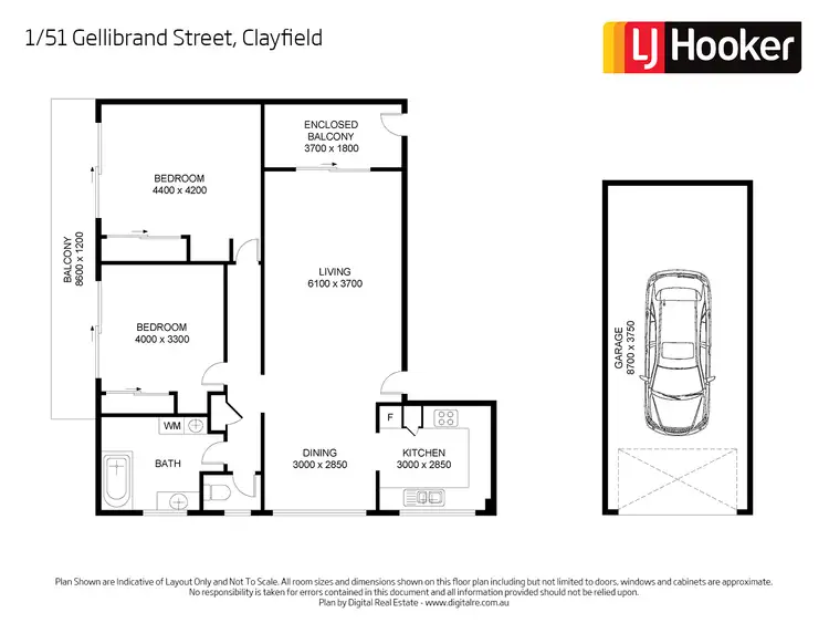 Floorplan of Homely unit listing, 1/51 Gellibrand Street, Clayfield QLD 4011