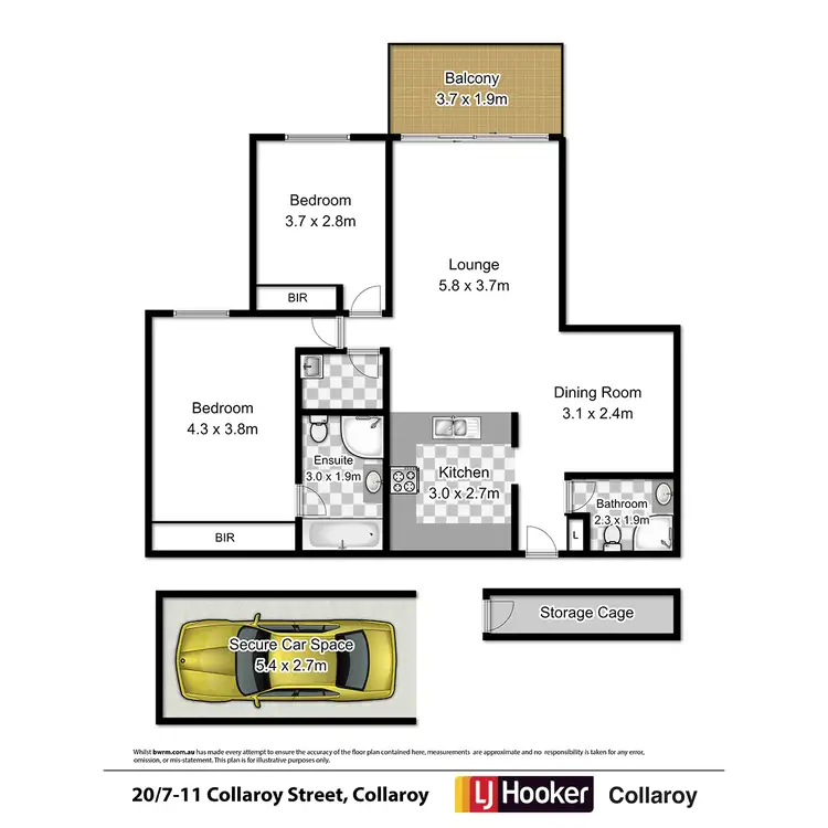 Floorplan of Homely apartment listing, 20/7-11 Collaroy Street, Collaroy NSW 2097