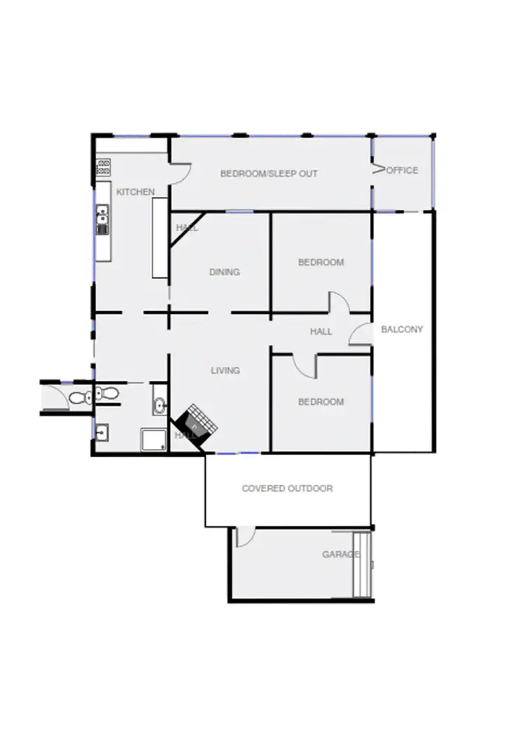 Floorplan of Homely house listing, 19 Baronga Street, Cowra NSW 2794
